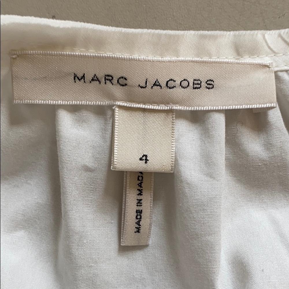 Marc Jacobs white cotton dress with slip - Picture 8 of 10